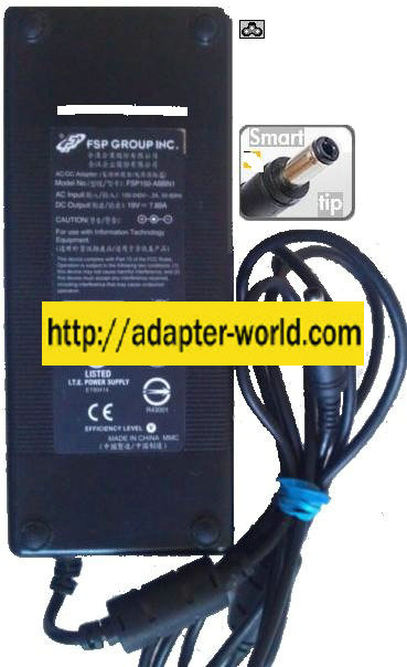 FSP FSP150-ABBN1 AC ADAPTER 19VDC 7.89A -( ) 2.5x5.5mm New 100-